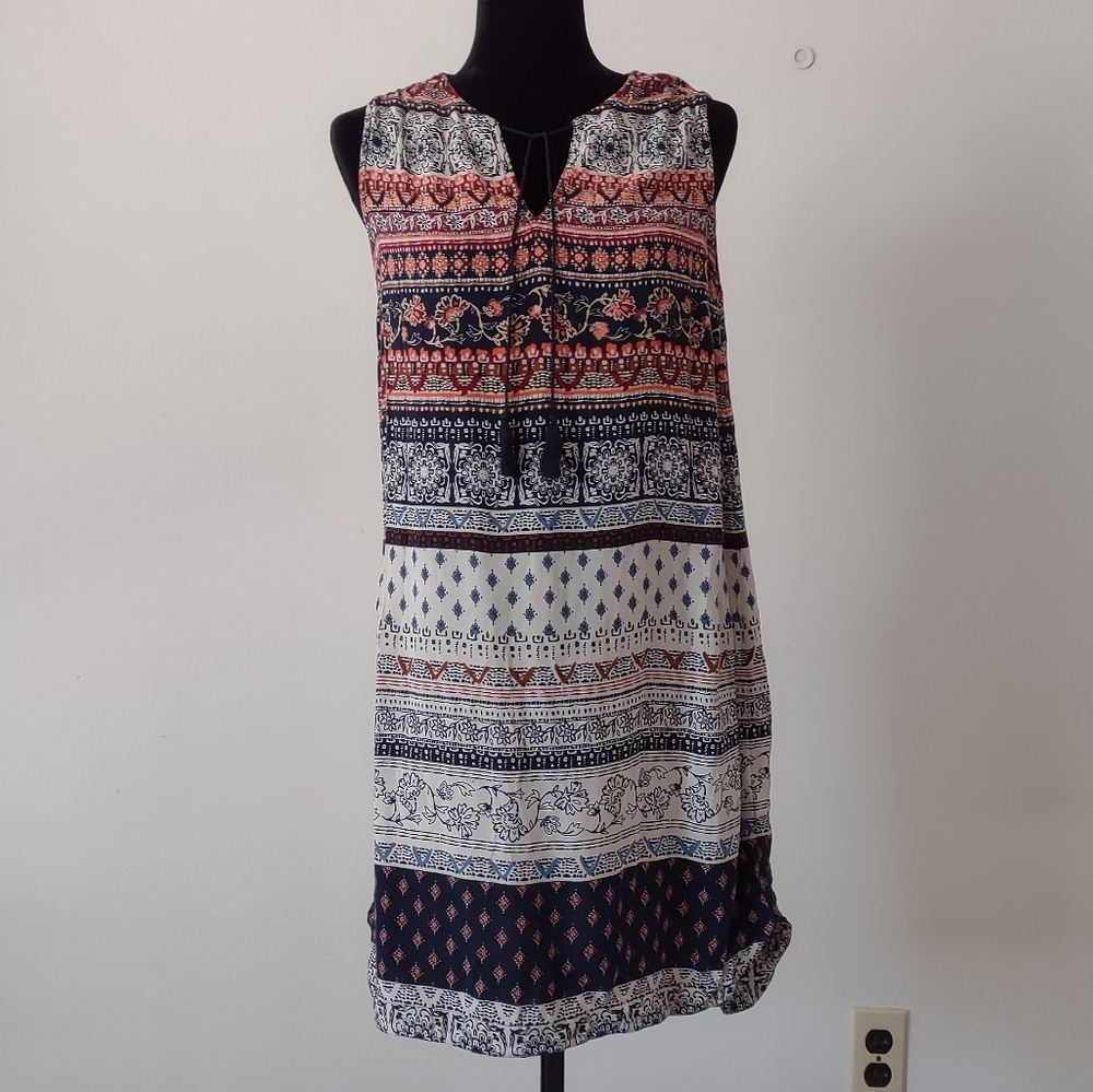 Beachlunchlounge Women's Patterned Pullover Dress Size Medium
